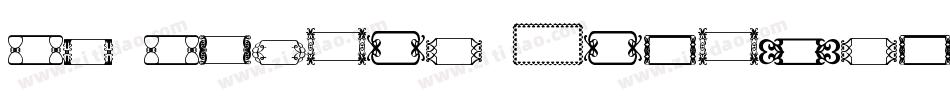 SL Square Ornaments字体转换